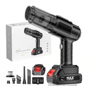 مكنسة سيارة يدوية لاسلكية بقوة شفط 21,000 باسكال مع بطارية قابلة للشحن