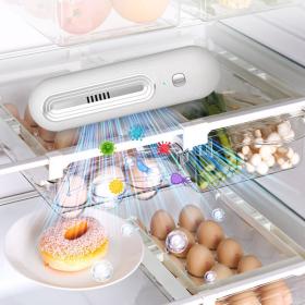 Purificateur d'air pour réfrigérateur et  stérilisateur , désodorisant , garde les aliments et la fraîcheur منقي ومعقم هواء الثلاجة، ومزيل الروائح الكريهة، ويحافظ على الطعام طازجًا