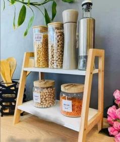 étagère en Bambou Décorative pour  Salle de Bain, Livres ,